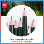 Bút chì cao cấp nét đậm không gãy 6B Deli-6848