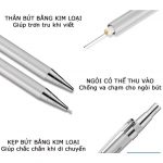 Bút chì kim bấm 2B vỏ INOX MIDA 0.5mm